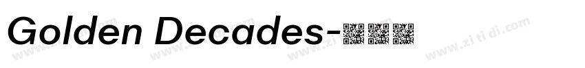 Golden Decades字体转换